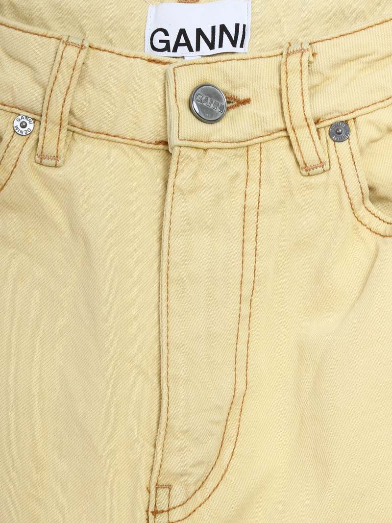 Ganni Magny Overdyed Bleach Jeans - Rutabaga