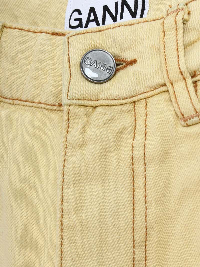 Ganni Magny Overdyed Bleach Jeans - Rutabaga