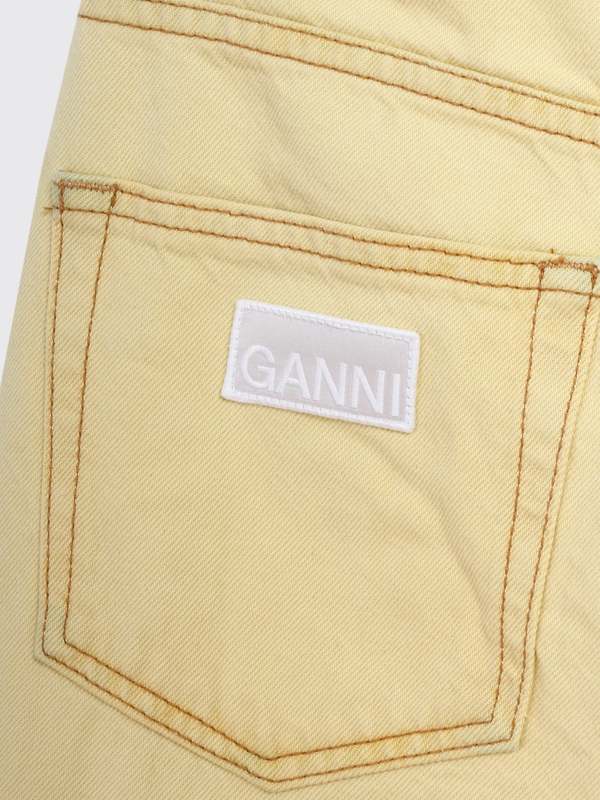 Ganni Magny Overdyed Bleach Jeans - Rutabaga