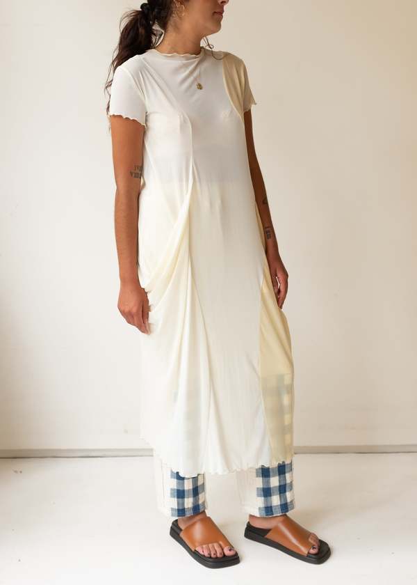 Nin Studio Mesh Swirl Dress - natural | Garmentory Nin Studio Mesh Swirl Dress - natural | Garmentory