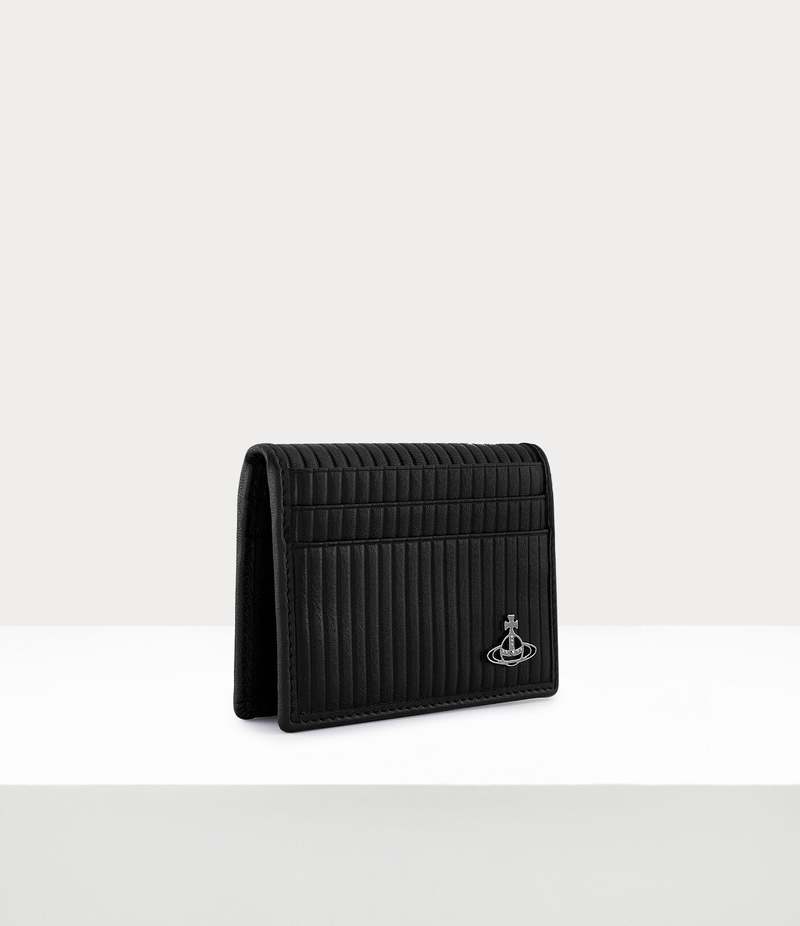 Vivienne Westwood Ribbed Card Holder - Black | Garmentory