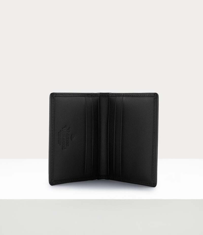 Vivienne Westwood Ribbed Card Holder - Black | Garmentory