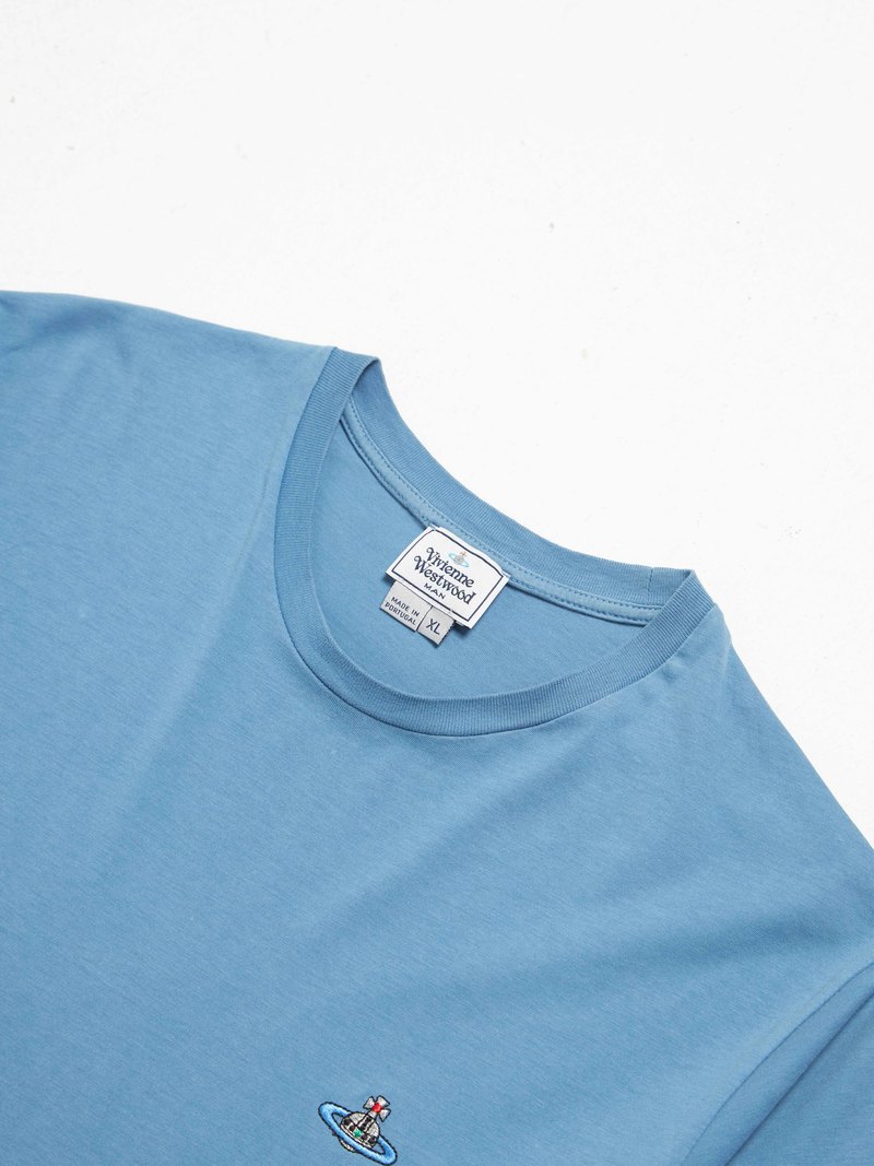 Vivienne Westwood Logo Cotton T-shirt - Blue | Garmentory
