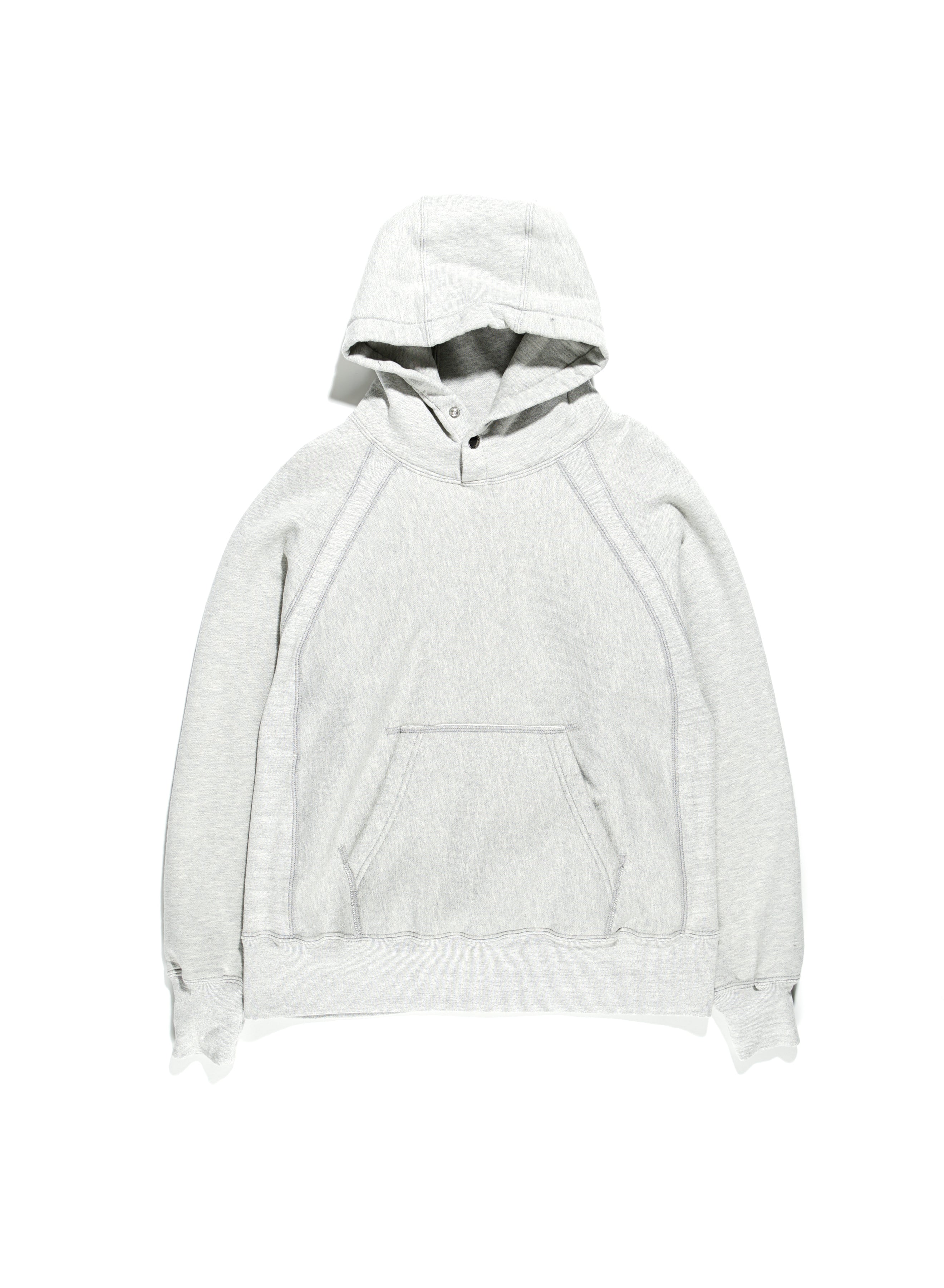 Engineered Garments CP Heavy Fleece Raglan Hoodie - Heather Grey 