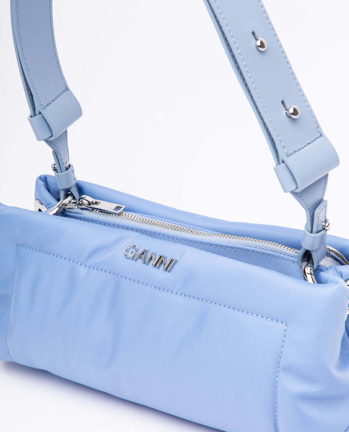 Ganni Pillow Baguette Bag - Blue | Garmentory