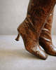 ALOHAS Billy Python Print High Boot - brown - Thumbnail 5