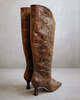ALOHAS Billy Python Print High Boot - brown - Thumbnail 6