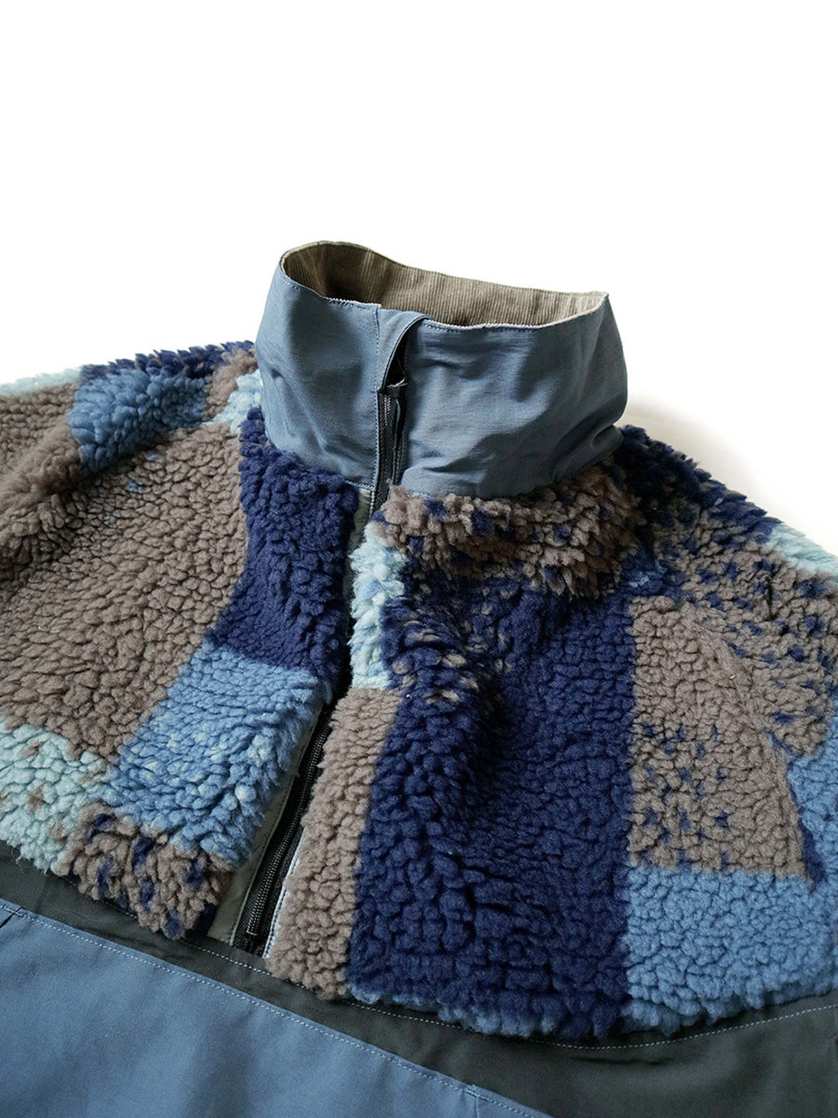 Anorak Kapital 60/40 Dogi Sashiko In Pile &ndash; Colore Crema, Nuovo Con Etichette, Uomo