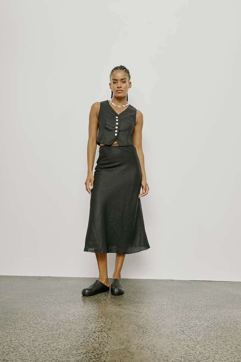 Muse the Label Tova Waistcoat - Black