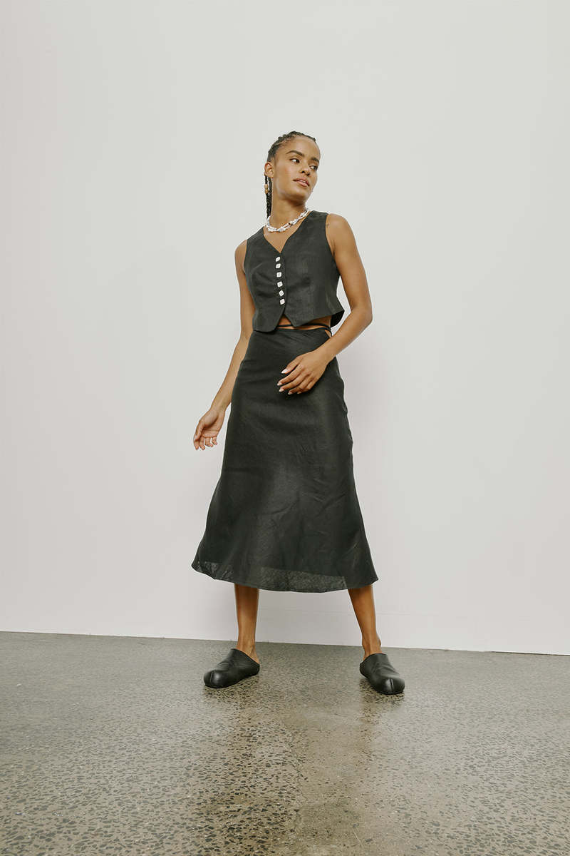 Muse the Label Tova Waistcoat - Black