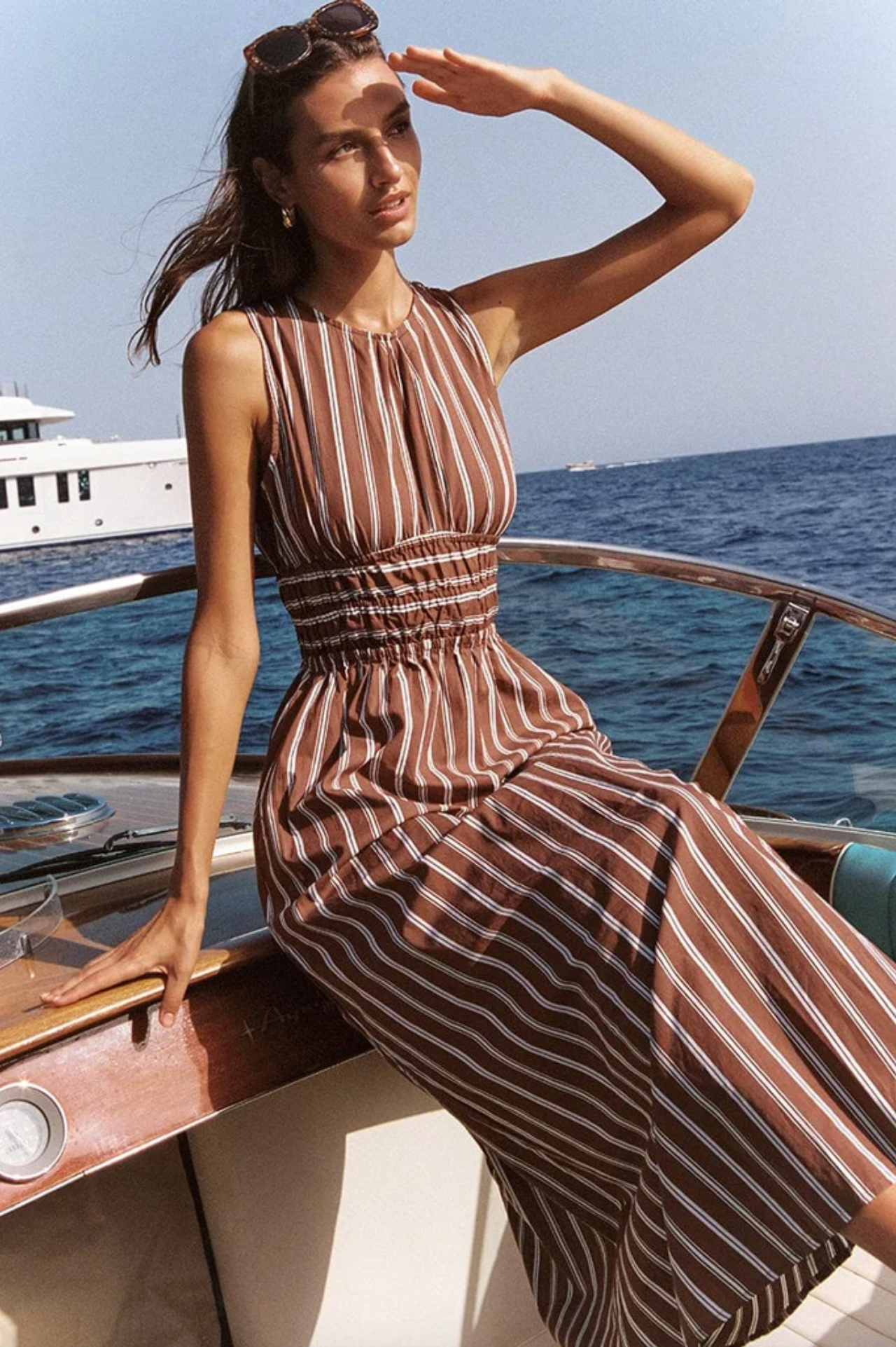 Faithfull the Brand Midi Dress - Maya Stripe