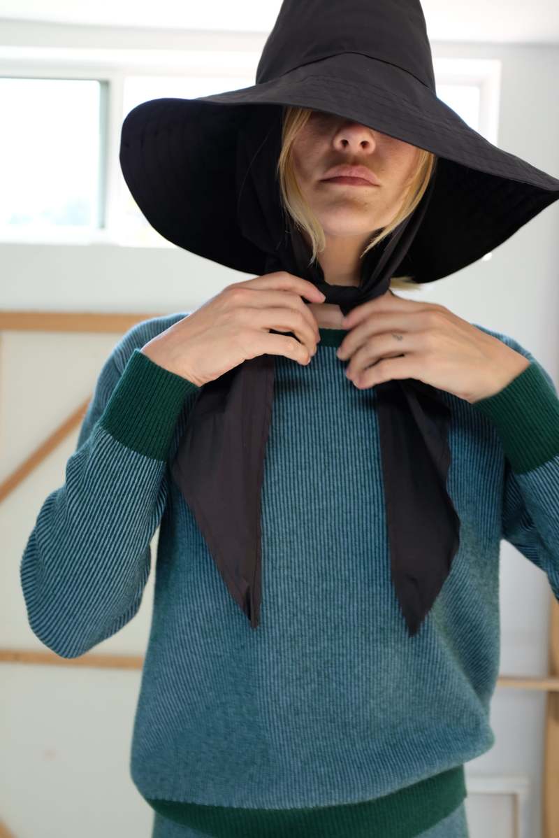 Beklina Scarf Hat - Black