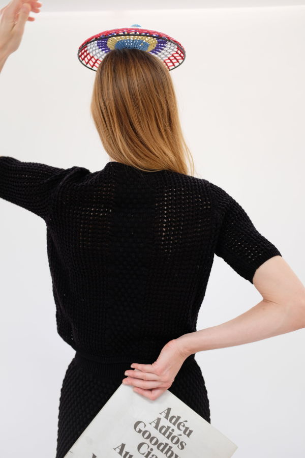 Beklina Pastiche Top - Black