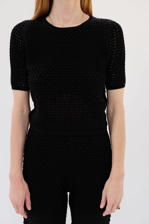 Beklina Pastiche Top - Black