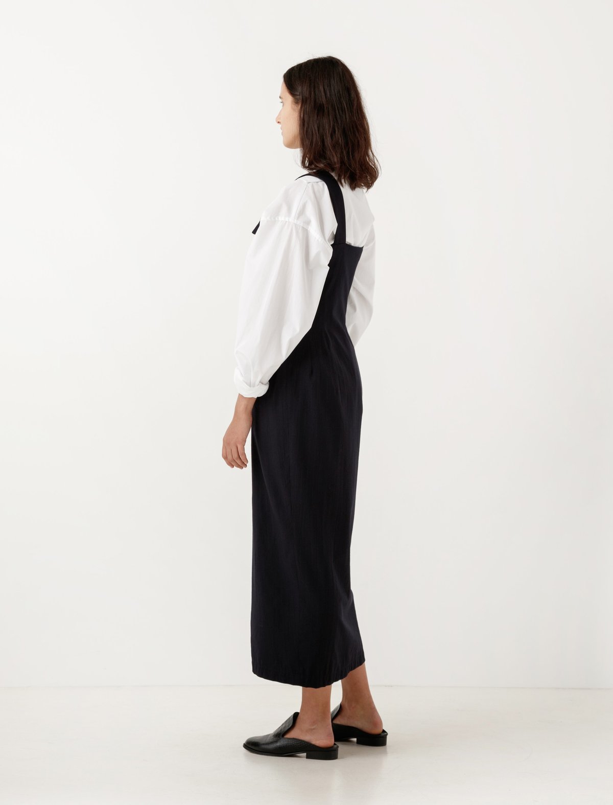 スカート y's stripe shoulder strap dress SINGLE SHOULDER STRAP DRESS(XS Black): Vintage 1.1｜THE SHOP