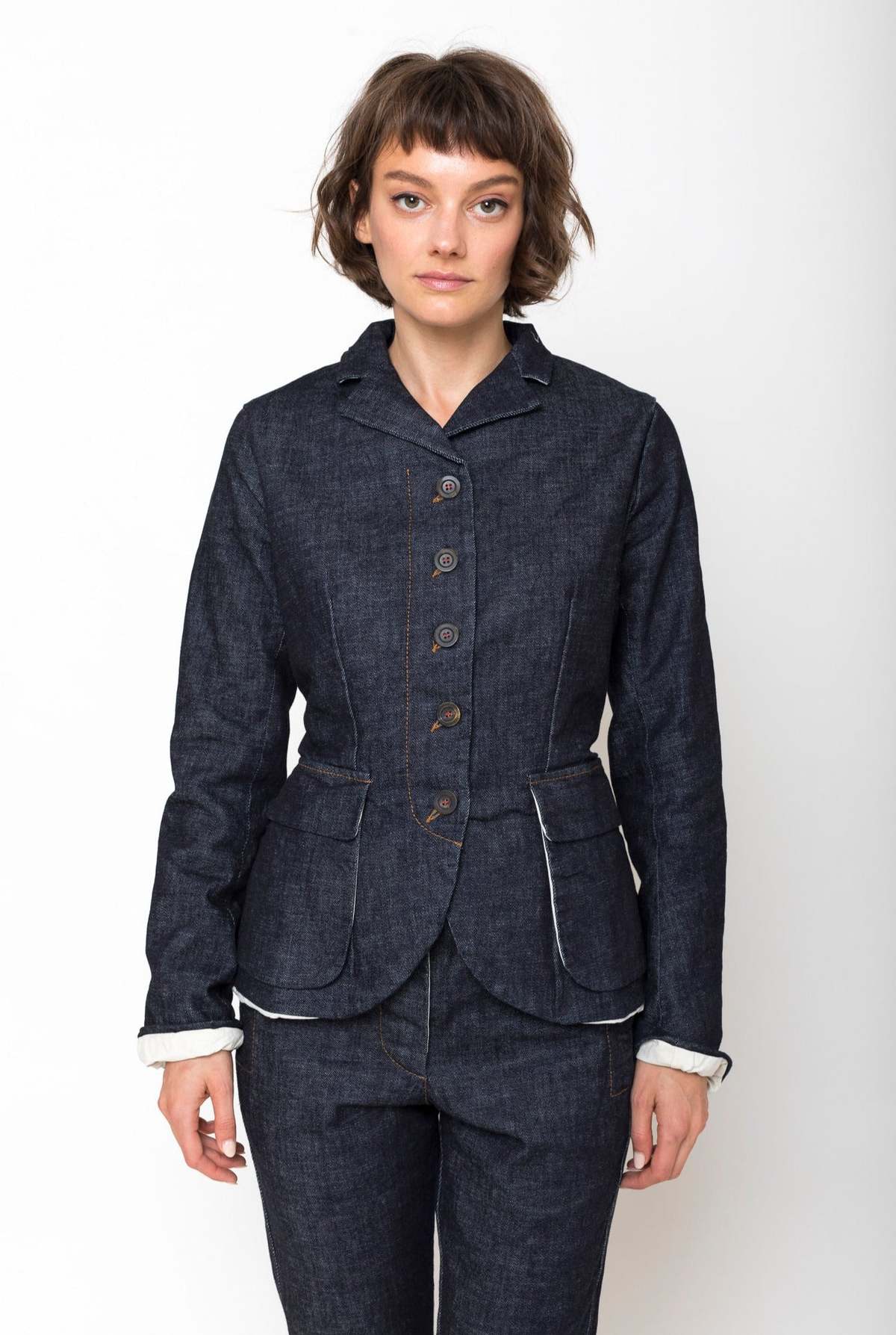 hannoh wessel デニムジャケット H+ Hannoh Wessel Valeriana Jacket - Washed Denim | Garmentory