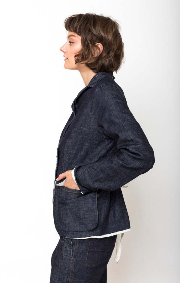 H+ Hannoh Wessel Valeriana Jacket - Washed Denim | Garmentory