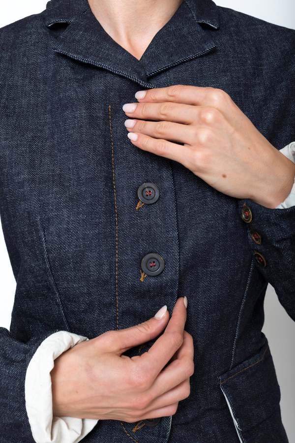 H+ Hannoh Wessel Valeriana Jacket - Washed Denim | Garmentory