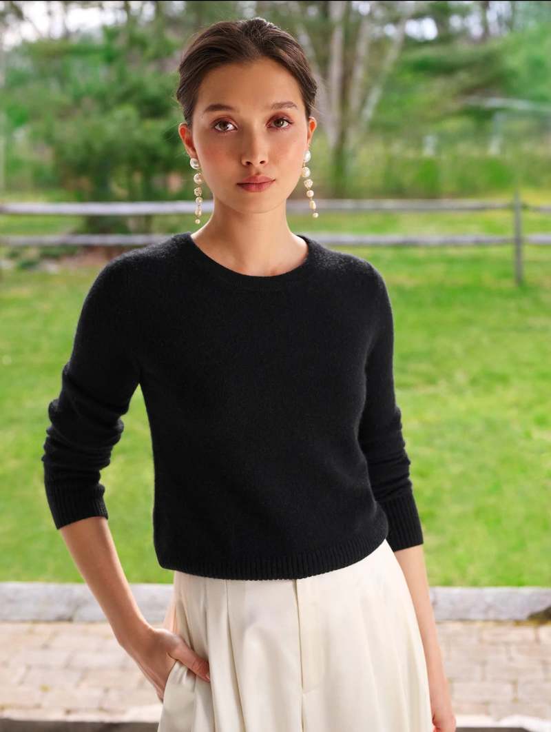 White + Warren - Cashmere Slim Stretch Crew