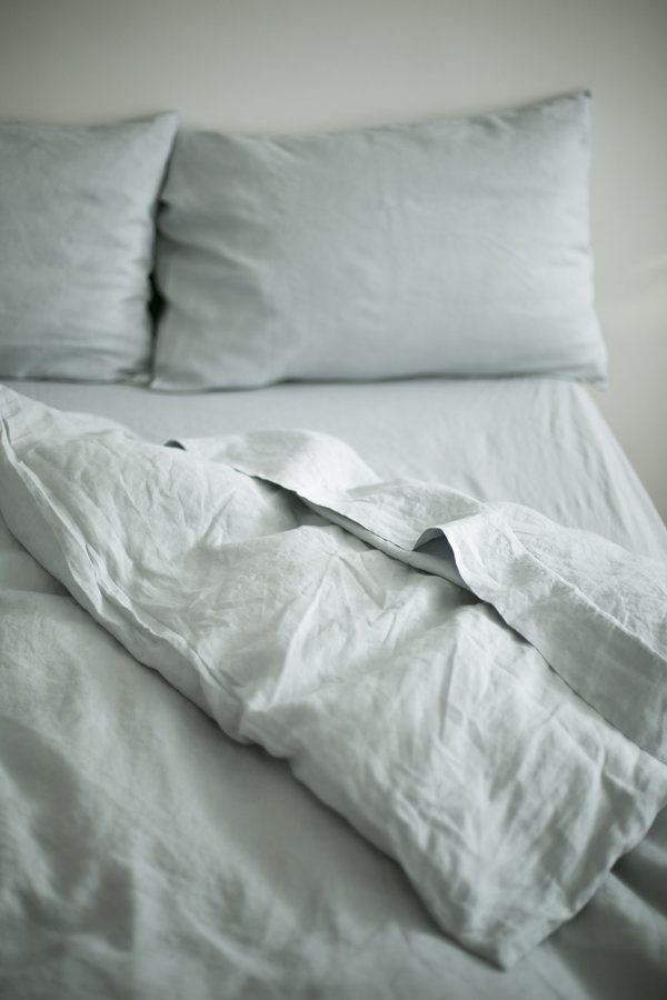 Good Studios Hemp Linen Bedding Light Grey Garmentory