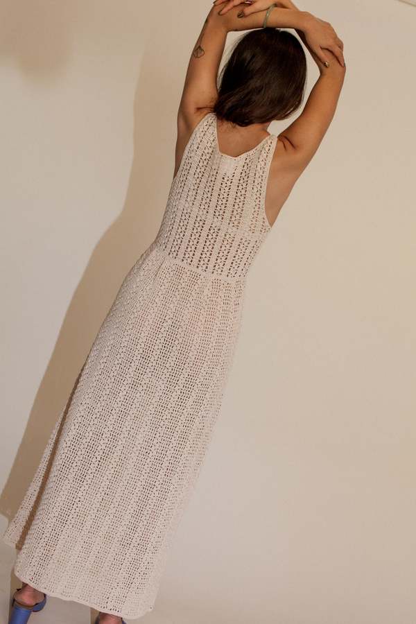 glitter cotton blend knit midi dress self-portrait - Gold Lurex Ribbed Knit Midi Dress main image 0
