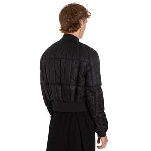 Rick Owens Fog Cropped Bomber Jacket - black | Garmentory