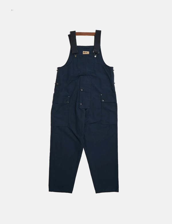 Nigel Cabourn Naval Relaxed Dungaree - Black Navy | Garmentory
