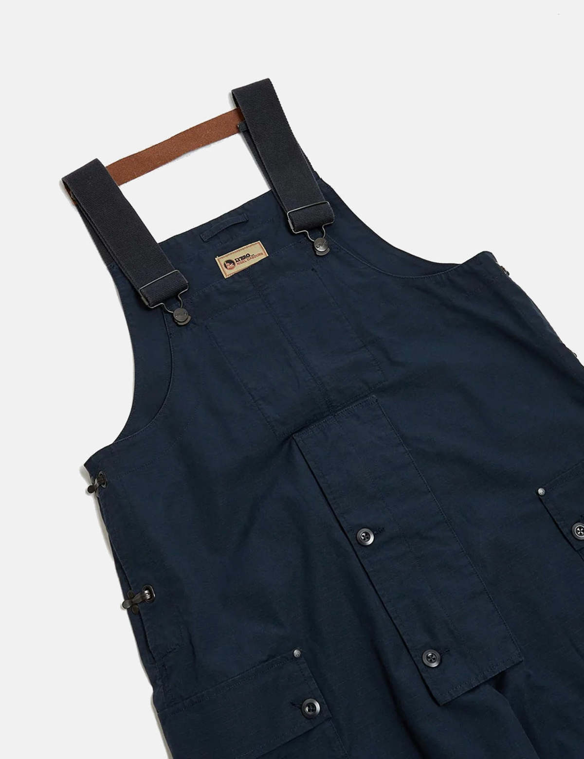 Nigel Cabourn Naval Relaxed Dungaree - Black Navy | Garmentory
