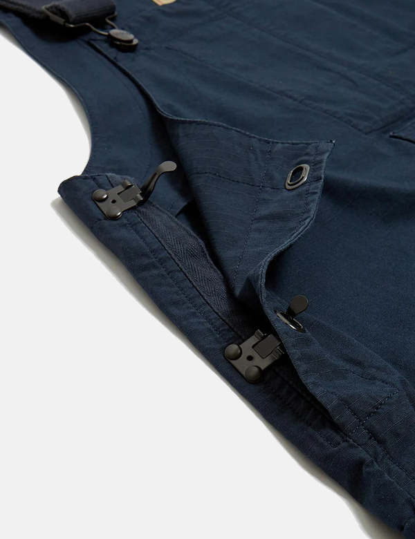 Nigel Cabourn Naval Relaxed Dungaree - Black Navy | Garmentory