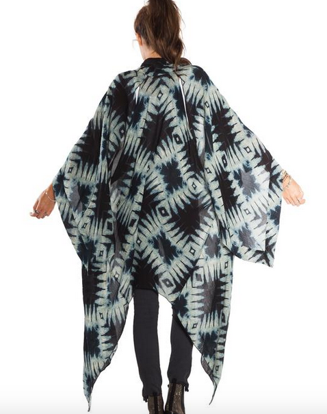 AMUSE SOCIETY Moonshadow Woven Kimono - Faded Indigo AMUSE SOCIETY Moonshadow Woven Kimono - Faded Indigo