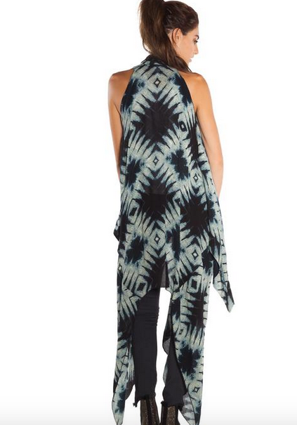 AMUSE SOCIETY Moonshadow Woven Kimono - Faded Indigo AMUSE SOCIETY Moonshadow Woven Kimono - Faded Indigo