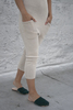 summer black Cotton jumpsuit-cream - Thumbnail 4