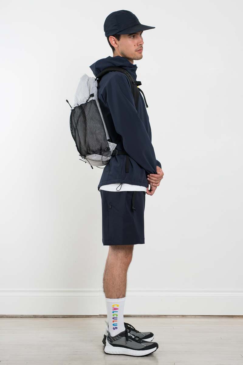 CAYL Gaya Roll Top Backpack - B-Grid Mesh White | Garmentory