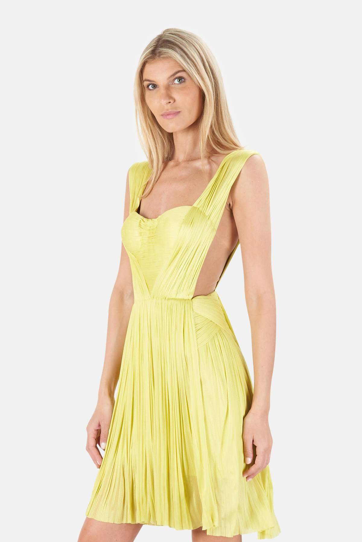 Maria Lucia Hohan Belinna Dress - Lime - Image 2 of 5