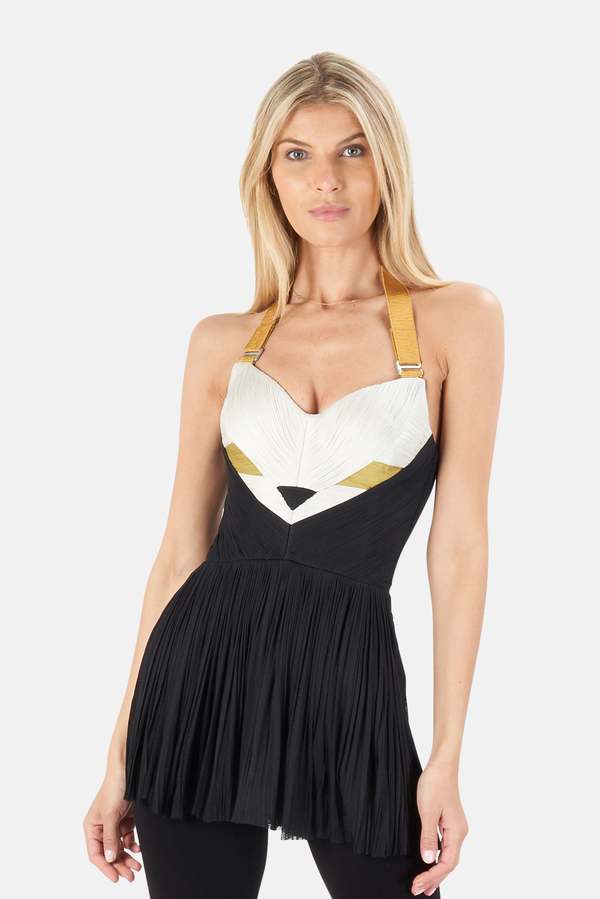 Maria Lucia Hohan Karina Top - Blackout/Snowflake