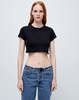 RE-DONE 60s Cropped Slim Tee - Black - Thumbnail 1