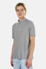Blue&Cream 66 Pop Collar Polo - Grey - Thumbnail 2