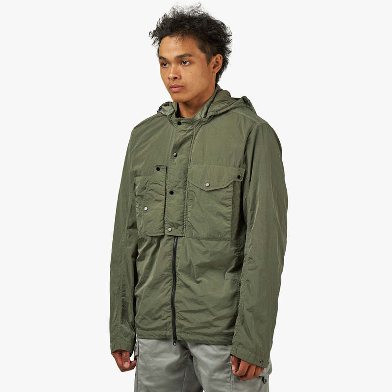 ジャケット・アウター C.P. Company SHORT JACKET IN CHROME - R C.P. Company Chrome-r jacket - Light Blue | 13CMOW191A005904M843