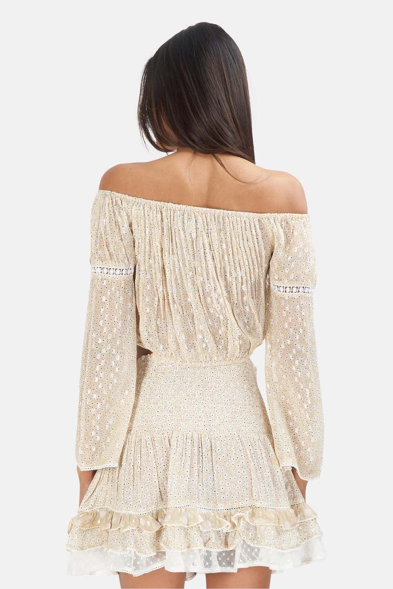 Sunday Saint-Tropez Bandol Flowers Top - Sable