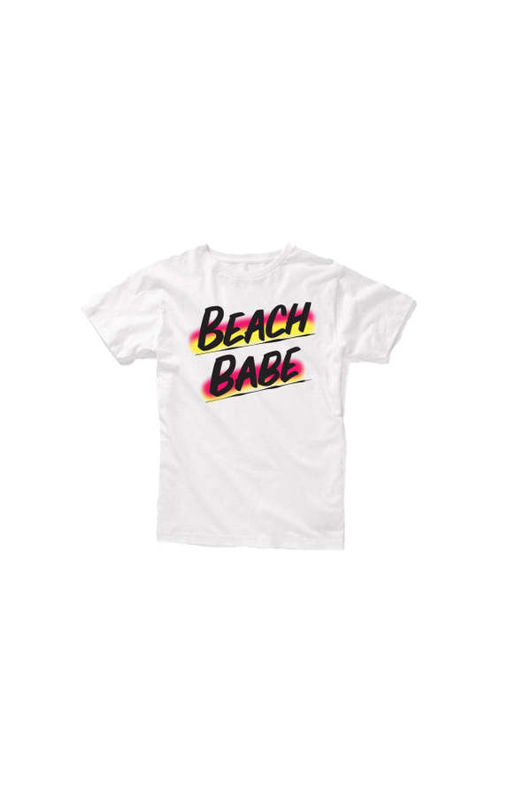 Kids Baron Von Fancy Beach Babe Tee - White