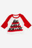 Kids Baron Von Fancy Big Girls Don't Cry Raglan Tee - White/Red - Thumbnail 1