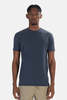 Blue&Cream Basic Burnout Tee - Navy - Thumbnail 1
