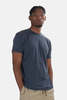Blue&Cream Basic Burnout Tee - Navy - Thumbnail 2