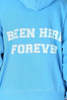 Blue&Cream Been Here Forever Hoodie - Sky - Thumbnail 4