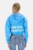 Blue and Cream Been Here Forever Windmill Crop Hoodie - Blue - Thumbnail 3