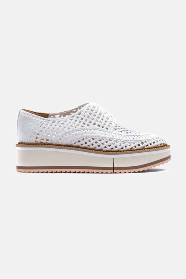 Robert Clergerie Biba Raffia Sneaker - White | Garmentory display picture 3