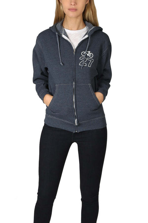 Blue&Cream Bicycle 27 Hoodie - Cobalt