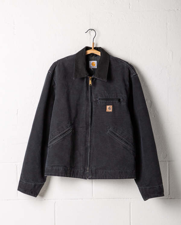 Carhartt Duck BlanketLined Detroit Jacket Black Garmentory