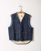 Carhartt Lined Denim Vest - Indigo - Thumbnail 1