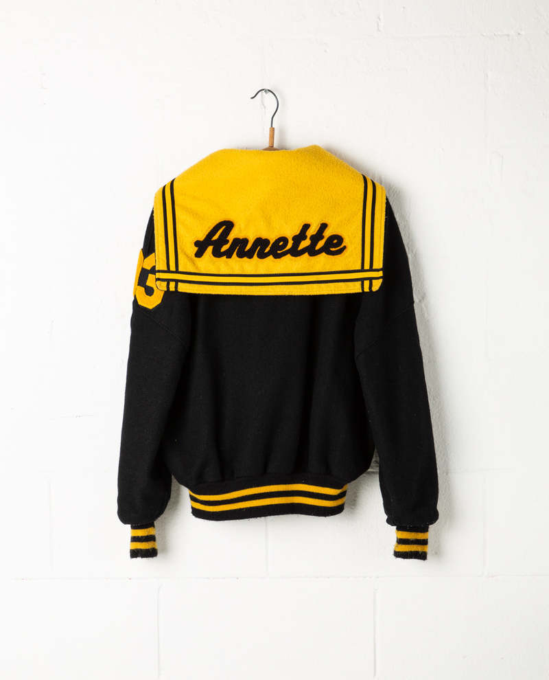 Vintage DeLong Annette Sailor Collar Varsity Jacket | Garmentory